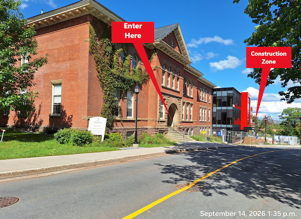 Alternate Entrance for UNB Head Hall